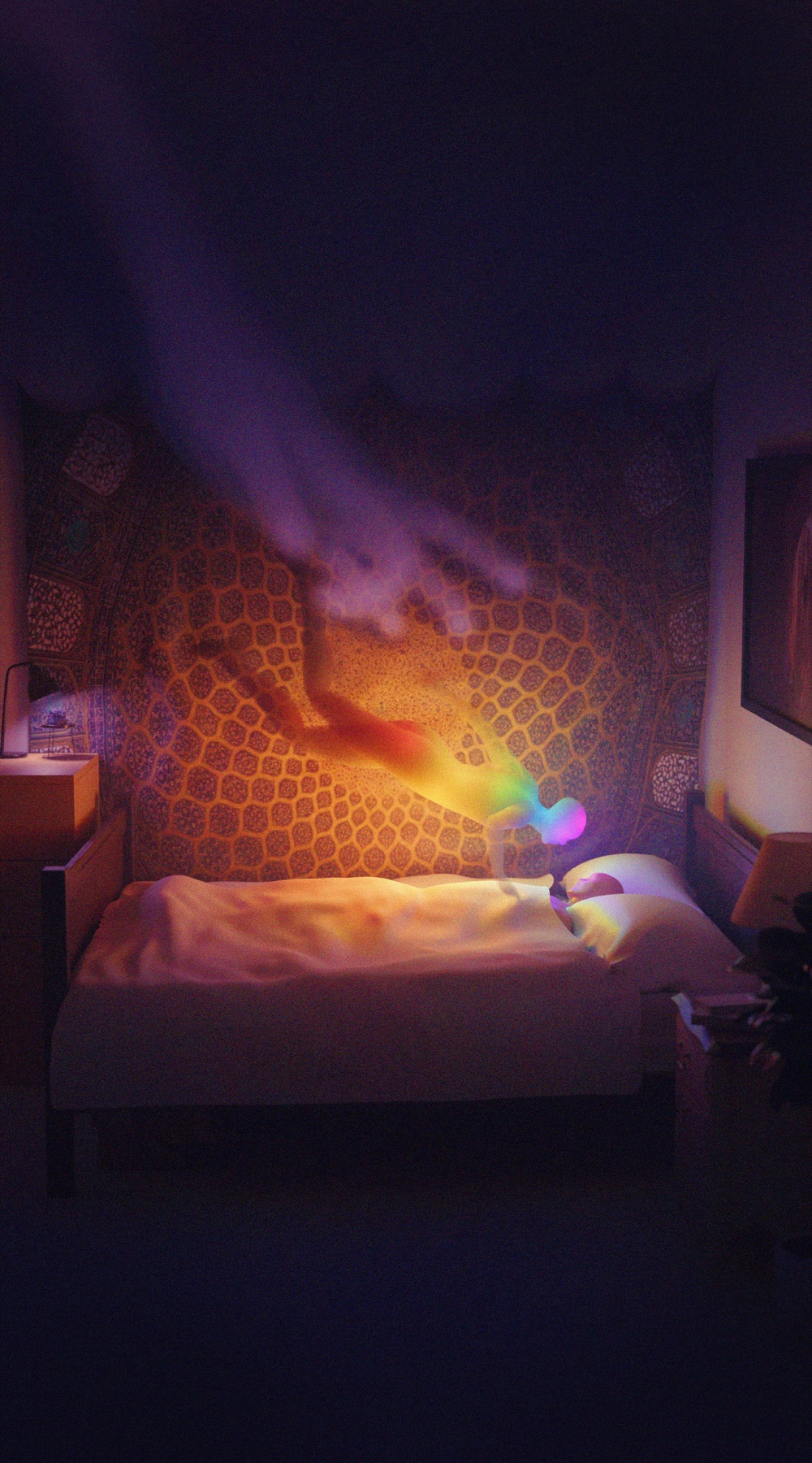 Astral Projection artwork showing an out-of-body scene